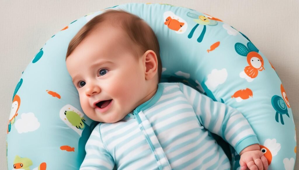 Boppy pillow for tummy time