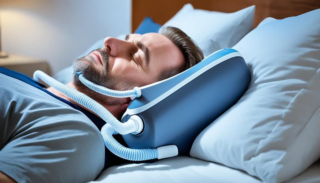 CPAP Nasal Pillows Breathing
