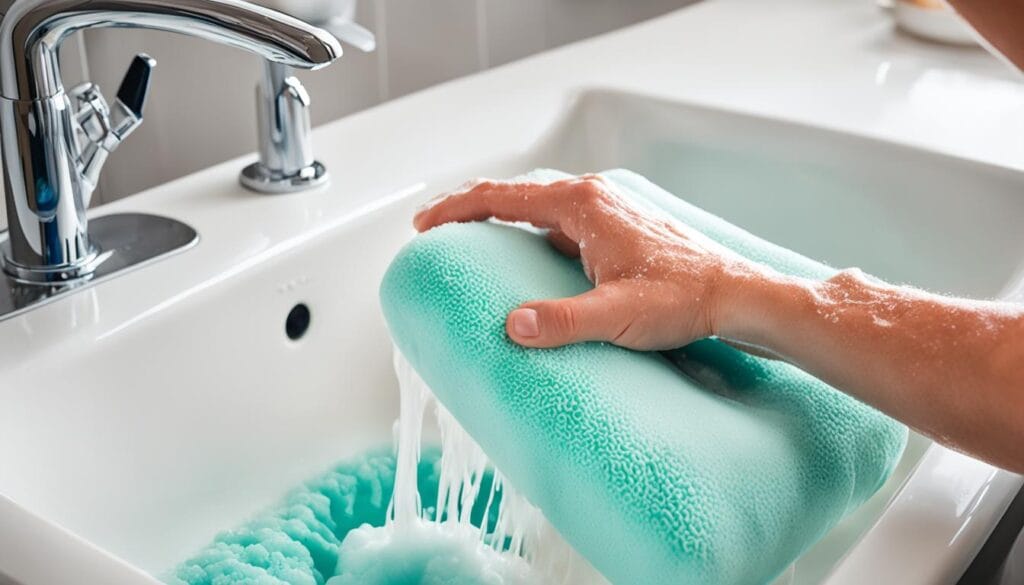 Hand-wash foam and latex pillows guide