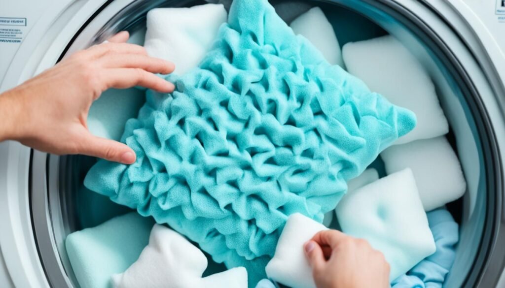 Machine washable pillows