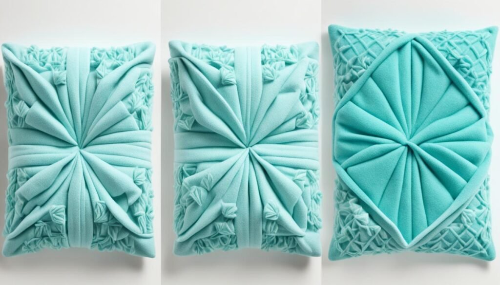 folded blanket pillow