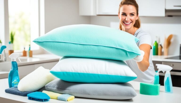 how to clean pillows