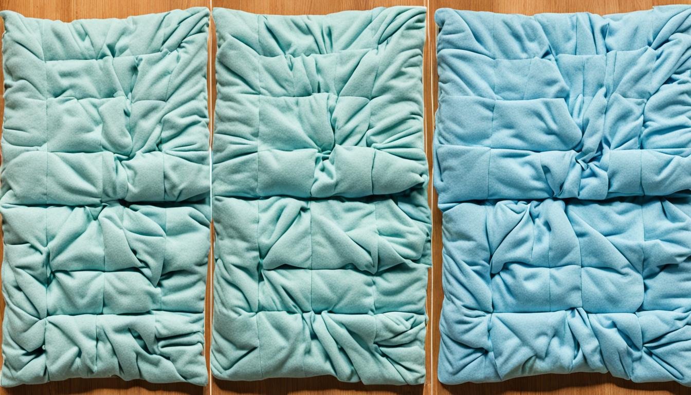 how to fold a blanket into a pillow