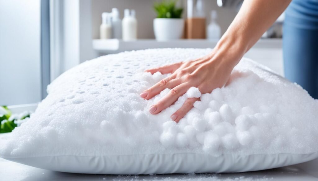 pre-wash tips for down pillow care