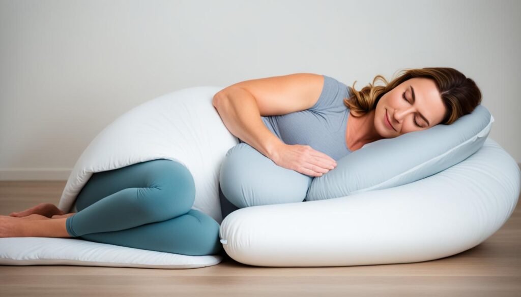 side sleeping with pregnancy pillow