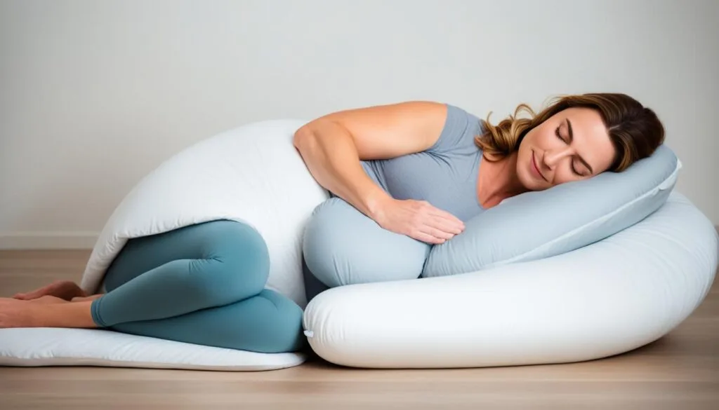 side sleeping with pregnancy pillow