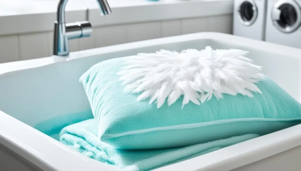 DIY feather pillow cleaning