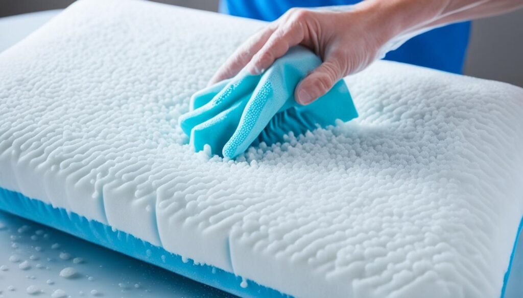 deep cleaning memory foam pillows