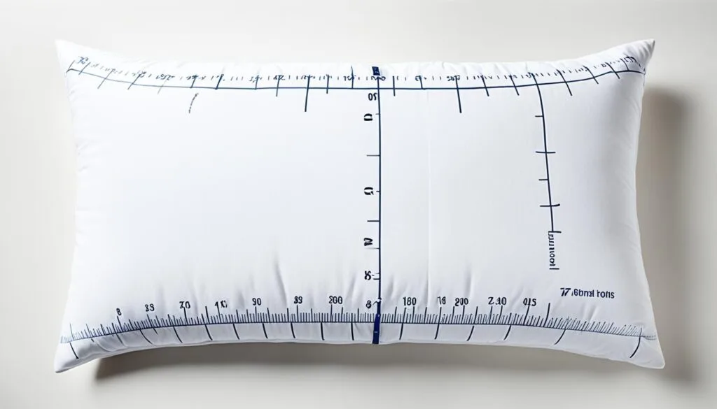 dimensions of a king size pillow