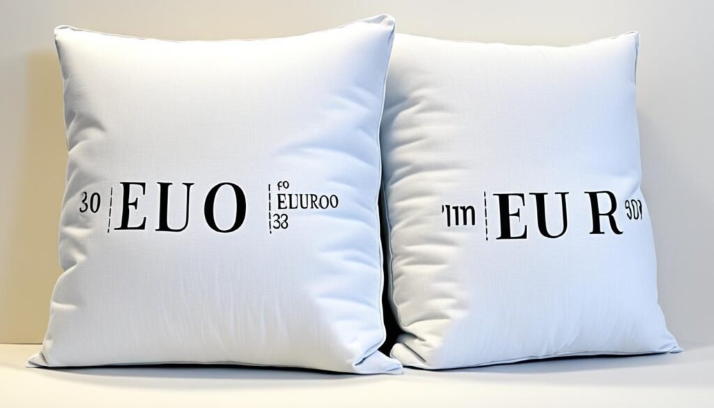 euro pillow size guide