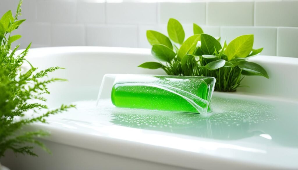 natural cleaning methods for bathtub pillows