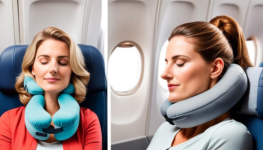 neck pillow positions