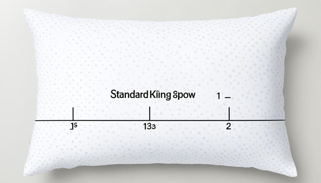 standard king size pillow dimensions