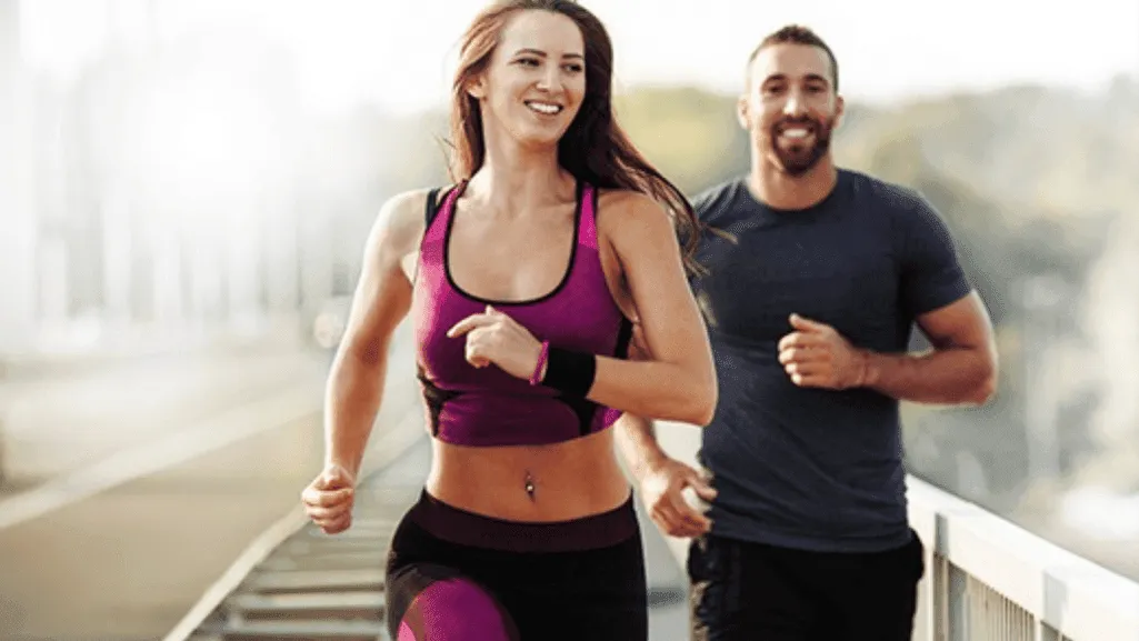 Woman performing aerobic exercise for better sleep Woman performing aerobic exercise for better sleep