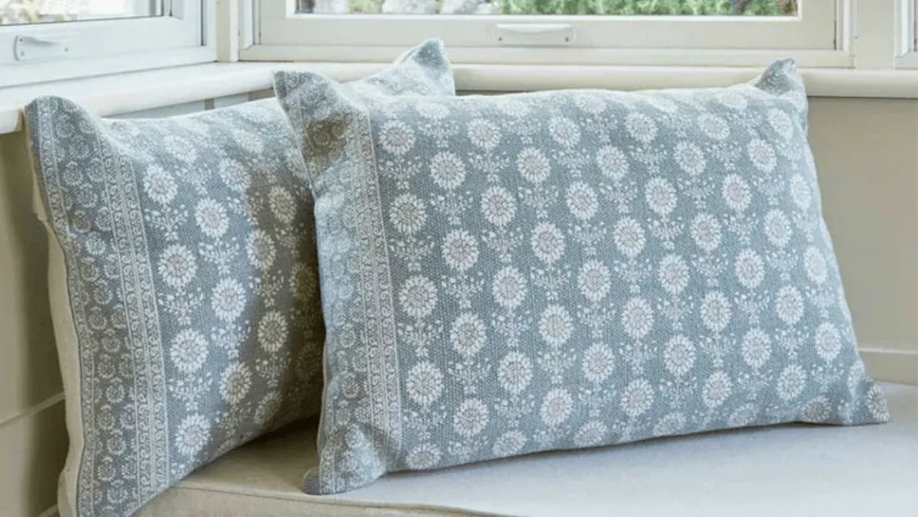 standard rectangular pillows in various sizes and colors